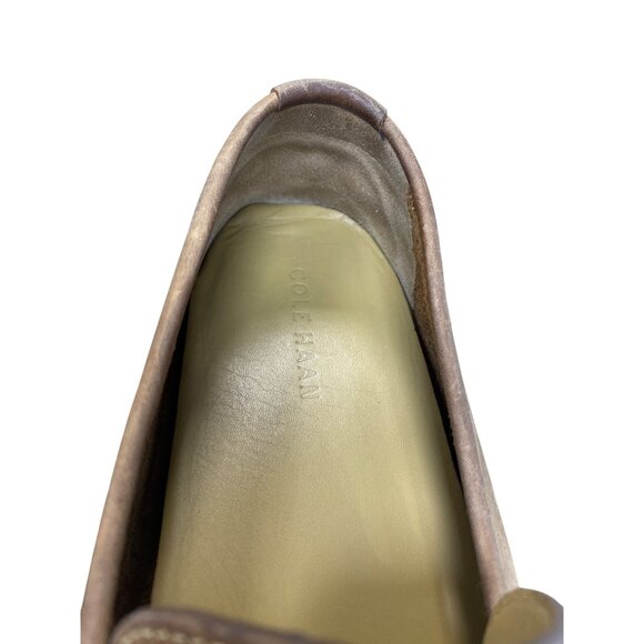 Cole Haan Mens Brown Leather Slip on Loafers Dress shoes Sz 10.5M SKU 9486 - Picture 9 of 16